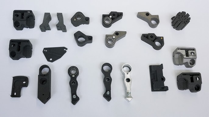 Selection of functional 3D printed plastic parts